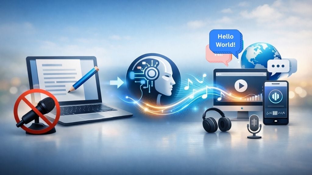 AI voice tools for solopreneurs generating audio content from text without recording