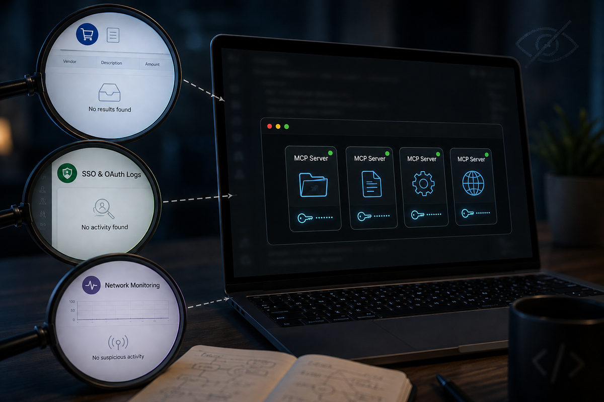 Why shadow MCP servers stay invisible: procurement records, SSO logs and network monitoring each miss servers that run locally inside a developer tool